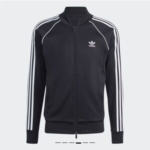 Adidas men’s classic black track jacket (medium)